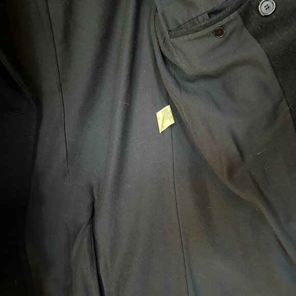 Vintage A.P.C Wool Peacoat, Made in France, Black, Size Small, RARE! - Picture 6 of 8